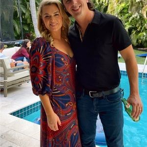 Farm Rio maxi dress sz m